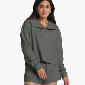 Vuori Bayview Gray Thermal Hoodie